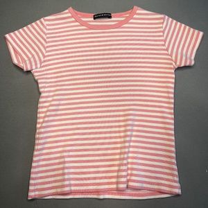Brandy Melville Pink Striped Top, One Size